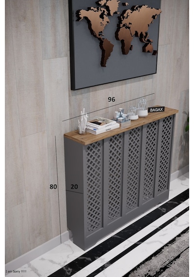 Dekoratif Petek Dolabı Kalorifer Peteği Kapatma Ünitesi Modern Tasarım İç Ölçü 96 Cm Dış Ölçü 100 Cm Petek 96 Antrasit Üstü Çam D7 Dekoratif Petek Dolabı Kalorifer Peteği Kapatma Ünitesi Modern Tasarım İç Ölçü 96 Cm Dış Ölçü 100 Cm Petek 96 Antrasit Üstü Çam D7