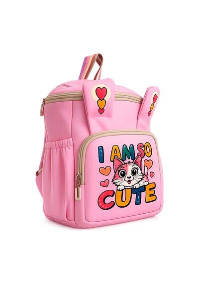 Ls-5170 Kız Çocuk Ana Okul Çantası Okul Çantası Pembe Sarı