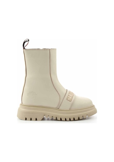Harley Davidson Beige Hakiki Deri Kadın Bot & Bootie Hd0777054903 Beige