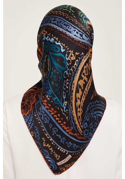 Armine Nostalji Serisi %100 Twill İpek Eşarp 9037d 53 931