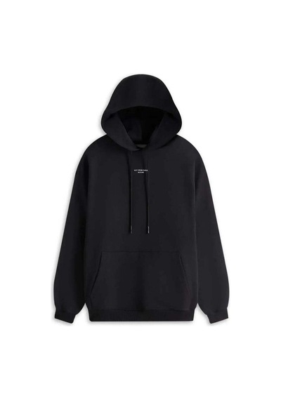 Domrebel Not From Paris Madame Sloganlı Siyah Kapüşonlu Sweatshirt - Pamuk Ve Konfor