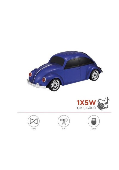 Torima D-49 Araba Voswos Retro Tasarım Bluetooth Hoparlör