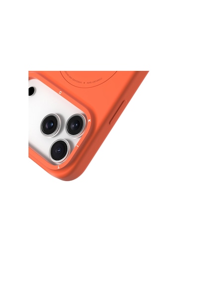 Apple Uyumlu iPhone 17 Pro Max  Kılıf M-safe Şarj Özellikli Youngkit Morandi Serisi Kapak Turuncu Turuncu