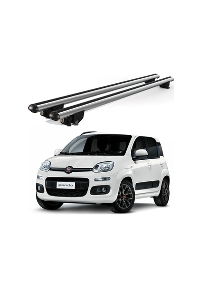 Kanca Fiat Panda 2012 Ve Sonrası Uyumlu Gri Kilitli Ara Atkı 120cm Port Bagaj Tavan Barı