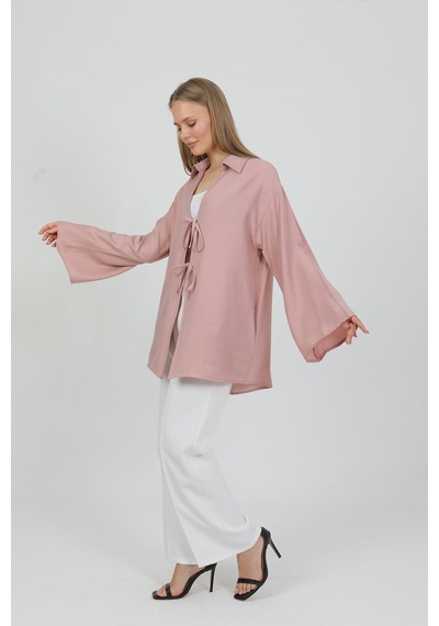 Doğal Viskon Kumaş Cepli Bağcıklı Kadın Kimono 1167 Hafif, Dökümlü, Akışkan, Yazlık Model Gülkurusu Doğal Viskon Kumaş Cepli Bağcıklı Kadın Kimono 1167 Hafif, Dökümlü, Akışkan, Yazlık Model Gülkurusu