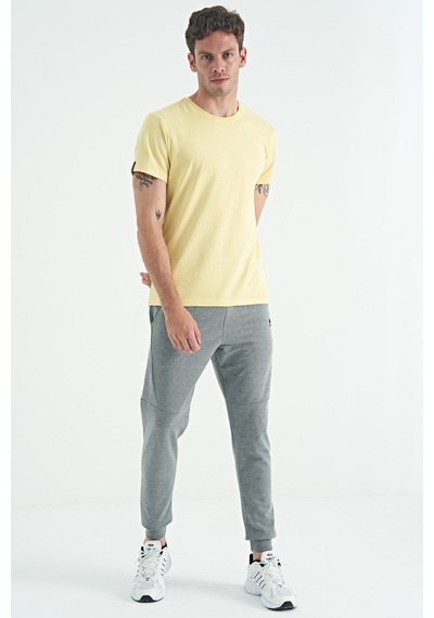 Air Jones Tommy Life Calvin Sarı Basic Erkek T-shirt - 88245 Sari
