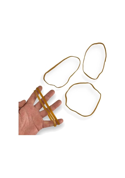 Kauçuk Kalın Paket Lastiği 15cm X 5mm 500 Gram 5li Paket