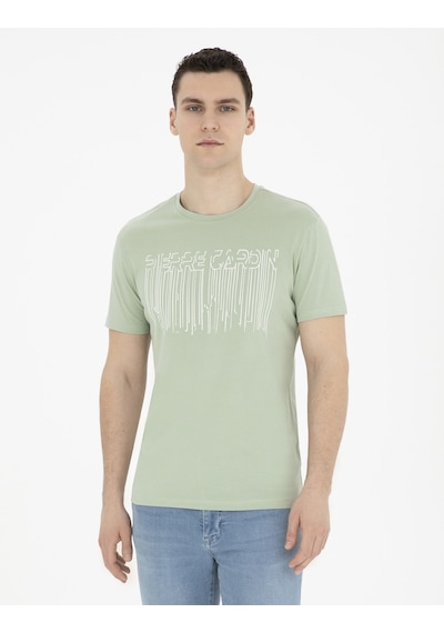 Pierre Cardin Erkek Çağla Tişört 50282064-Vr016 Yeşil