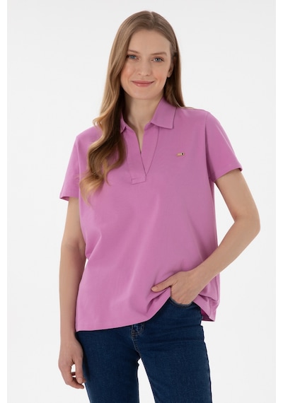 U.S. Polo Assn. Kadın Pembe Basic Polo Yaka Tişört 50305700-VR023 U.S. Polo Assn. Kadın Pembe Basic Polo Yaka Tişört 50305700-VR023