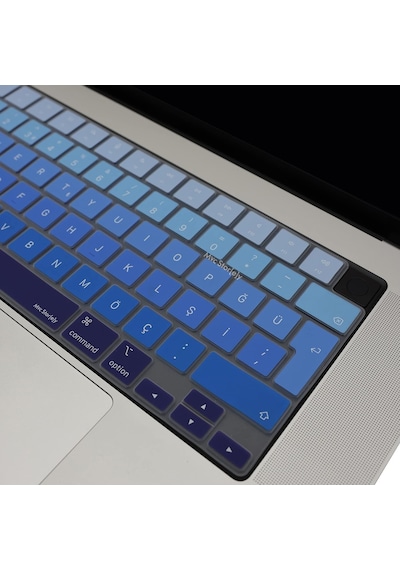 Apple MacBook Türkçe Q Klavye Koruyucu M1-m5 A2681 A3113 A3240 A3449 A2442 A3426 A3434 A2485 A3429