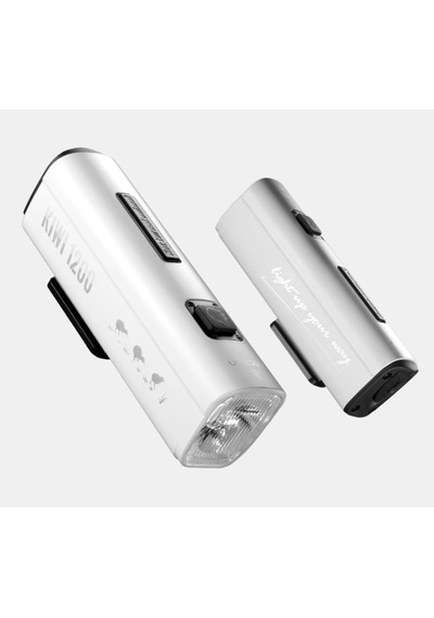 Gaciron Kıwı-1200 Bisiklet Ön Işığı, 1200 Lümen, Alüminyum Gövde, Usb-c Şarj, Ipx6 Su Geçirmez. Beyaz