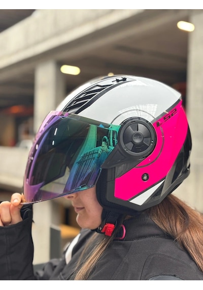 Ls2 Aırflow 2 Cover Beyaz-pembe Kask Beyaz Pembe