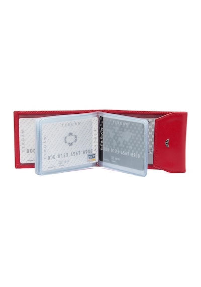 Tergan Kırmızı Unisex Deri Kredi Kartlık 01193C71