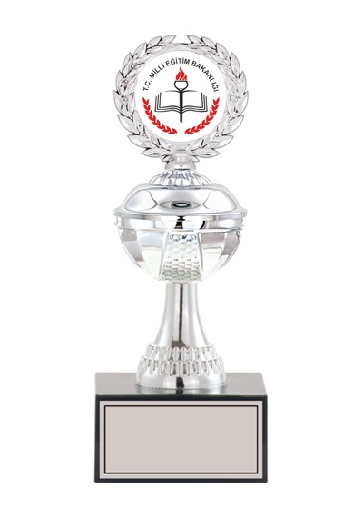 Odak Kupa - Small Kupalar - S-067 C - 26 Cm Altın - Beyaz