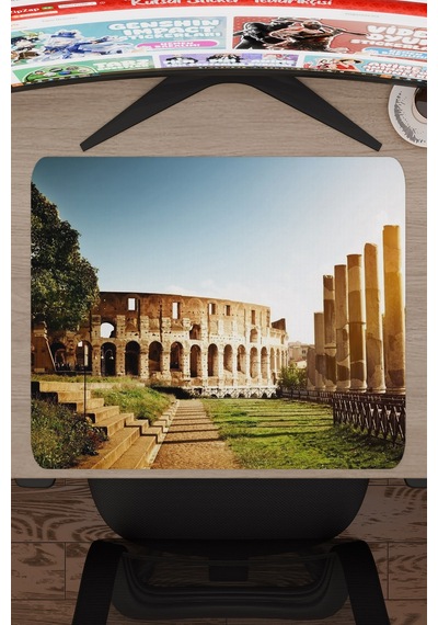 Roma İtalya V3 48x40 Xl Gaming Kauçuk Kaymaz Taban Mouse Pad Fare Altlığı