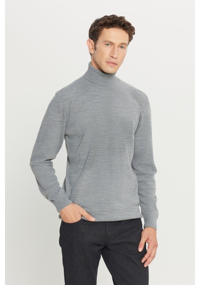 AC&Co / Altınyıldız Classics Erkek Gri Melanj Tüylenme Yapmayan Anti Pilling Özellikli Standart Fit Tam Balıkçı Yaka Triko 4A4923100004GMJM Gri Melanj AC&Co / Altınyıldız Classics Erkek Gri Melanj Tüylenme Yapmayan Anti Pilling Özellikli Standart Fit Tam Balıkçı Yaka Triko 4A4923100004GMJM Gri Melanj