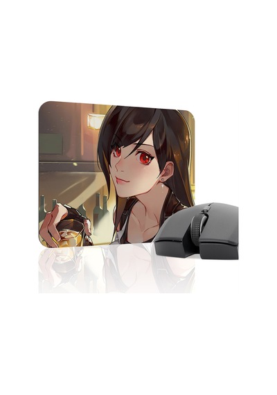 Final Fantasy Kaymaz Dikişli Kauçuk Oyuncu Mousepad V1 - 22x18 Gaming Mouse Pad Fare Altlığı