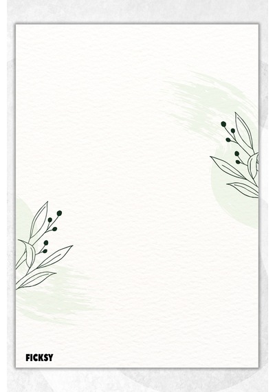 A5 Çiçek Bloknot Çizgisiz Defter - 50 Yaprak - Memopad - Notepad - Not Defteri - Not Kağıdı - 3107 Çok Renkli