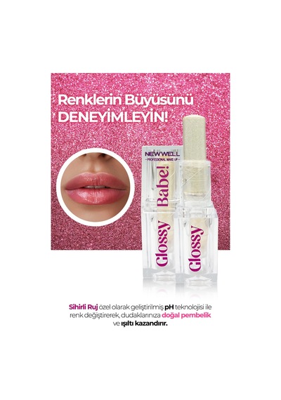 New Well Magic Of Color Transparent Lipstick Dudak Parlatıcı 5 G