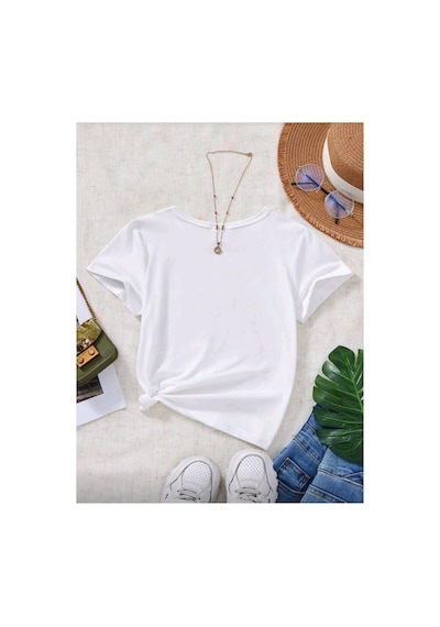 Stil X Yeniz Sezon 3' Lü Takım Kız Çocuk Tshirt, Çok Renkli, %100 Pamuk Çok Renkli-2