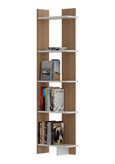 Bmdekor Kitaplık Sky Teak Beyaz