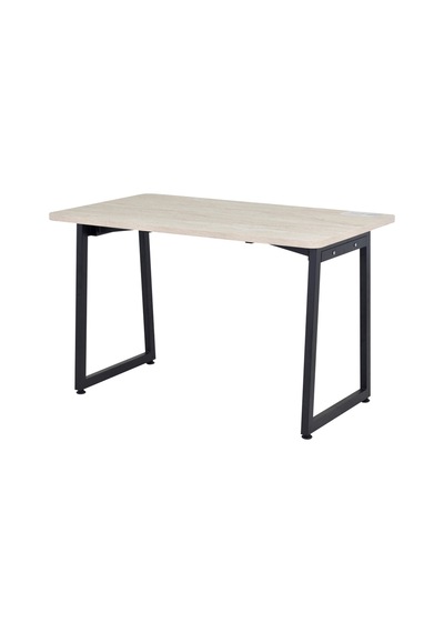Vilinze Biga Sabit Mdf Metal Ayak Mutfak Masası - 70x120 Cm Siyah Traverten