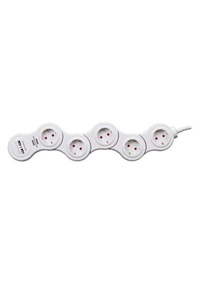 Usb Şarj Fonksiyonlu 5'li Çoklu Priz - 1.4 M Kablo 0