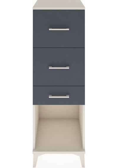 Hyperion Dolap 3 Çekmeceli 44x44x134 Aytaşı-antrasit Aytaşı