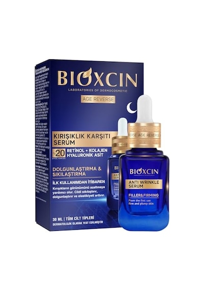 Bioxcin Age Reverse Gece Serumu 30 Ml %20 Retinol, Kolajen, Hyaluronik Asit Ve Bitkisel Kompleks İçerikli Kırışıklık Karşıtı Ve Sıkılaştırıcı Cilt Serumu