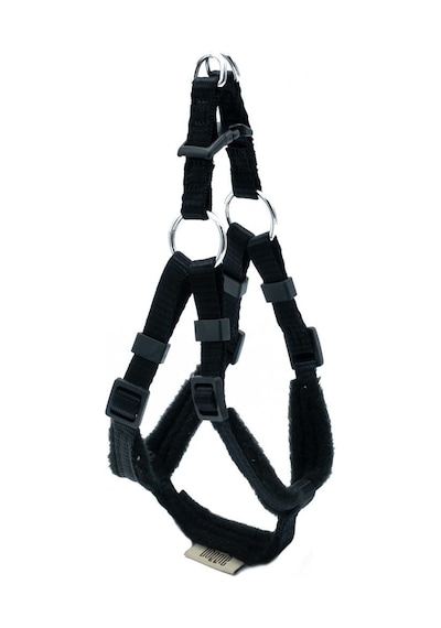 Doggie Polar Dokumadan El Yapımı Ronin Model Köpek Göğüs Tasması 1 x 30-35 CM Siyah