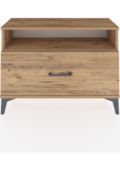 Arges Şifonyer Tek Raflı Tek Çekmeceli 88x30x64 Çam-çam Çam