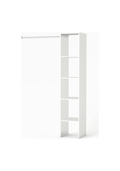Eliz Açık Giyinme Dolabı - Gardırop Beyaz 120 Cm