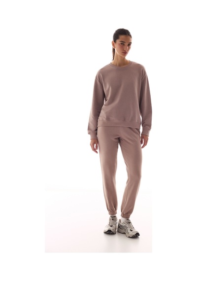 Penti Bej Bisiklet Yaka Regular Kesim Pamuklu Sweatshirt