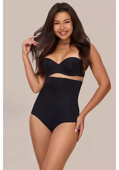 Private Model Iz Yapmaz Toparlayıcı Rahat Lazer Kesim Slip Külot Siyah Renk Siyah