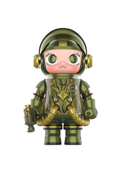Pop Mart Mega Space Molly 100% Clot-olive Alienegra Serisi Figür, Koleksiyonluk Aksiyon Figürü, Anime Art Toy Biblo