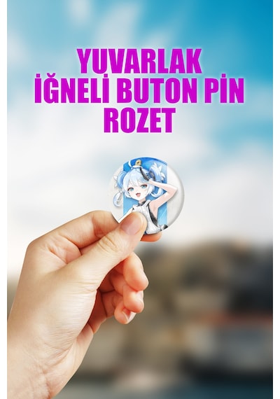 Youhu Wuthering Waves Gacha Çanta Süsü Rozet İğneli Buton Rozet Seti 1 Adet Tekli