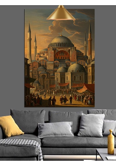 Ayasofya Camii İstanbul Dekoratif Kanvas - Mdf Ahşap Tablo