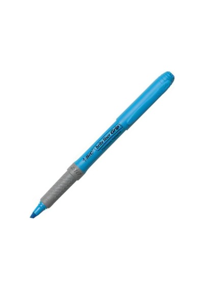 Bic Fosforlu Kalem Brite Line Grip Mavi