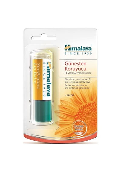 Himalaya Güneş Koruyucu Spf 30 Dudak Kremi, Lip Balm, Nemlendirici, Besleyici,%100 Doğal Renk, Silikon İçermez, 4,5 Gr
