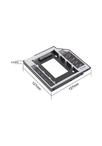 Gomax 9.5 MM Hdd Caddy Laptop Dvd To Ssd Kutu Sata