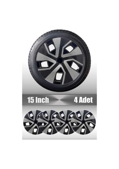 Kia Araçlar İçin Universal 15" İnç 4 Adet 1 Takım Jant Kapağı Rio Cerato 100