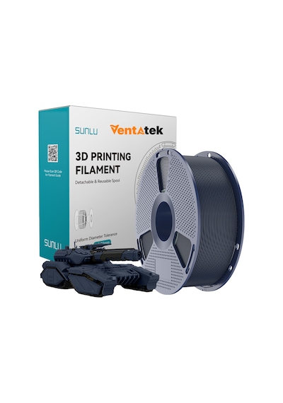 Sunlu Gece Yarısı Pla Filament - 1.75mm - 1 Kg Gece Yarısı