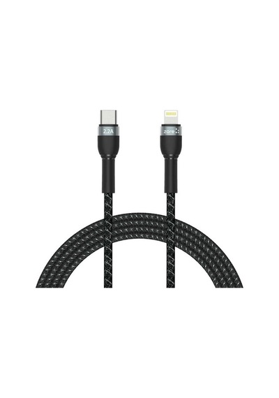 Zore Shira Serisi Type-C To Lightning Pd Kablo 2 Metre-Siyah
