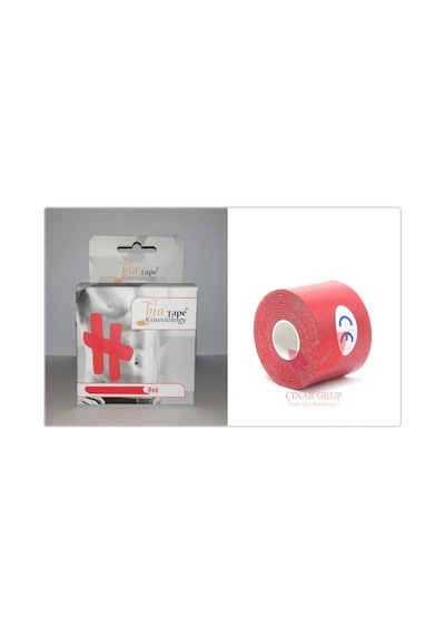Bia Tape  Bandı Kırmızı Renk 5Cm X 5M Kinesio Biatape Bantı