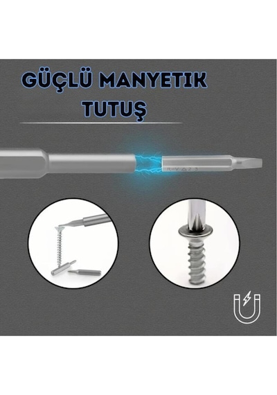 Mucize Home 24 Parça Saatçi Pc Gözlük Mıknatıslı Tornavida Seti Özel Kutulu