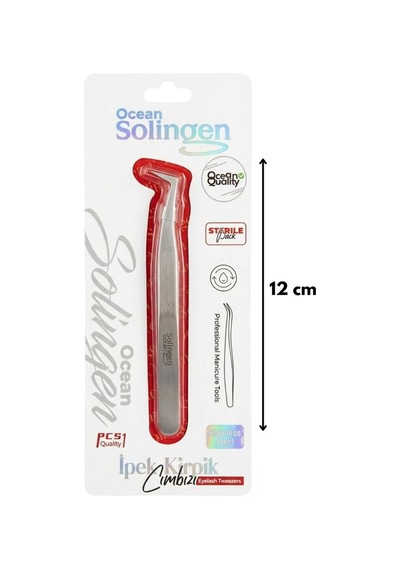 Ocean Solingen L Tipi Kavisli Volume Hacim Kirpik Cımbızı 855