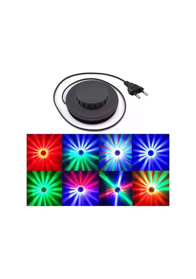 8w 48 Led'li Rgb Otomatik Renk Değiştiren Dönen Ufo Led Sahne Işık Çubuğu