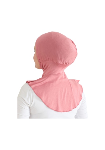 Modish Group Kadın Boyunluklu Hijab Tesettür Pratik Spor Bone - Sarı Gül Kurusu
