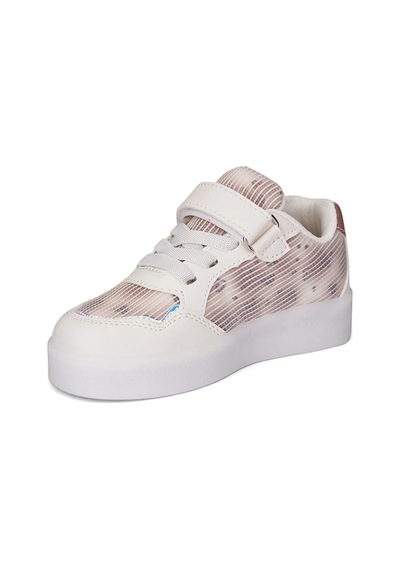 Tuğba Ortopedi 028 Kız Çocuk Led Işıklı Sneaker Bej