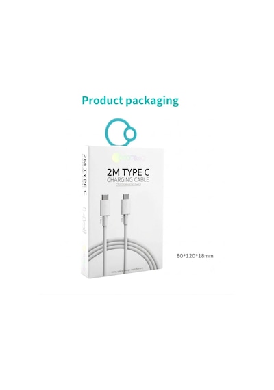 Type-c To Type-c Macbook Şarj Kablosu - 2 Metre Yüksek Hızlı Data Veri Aktarım Kablosu